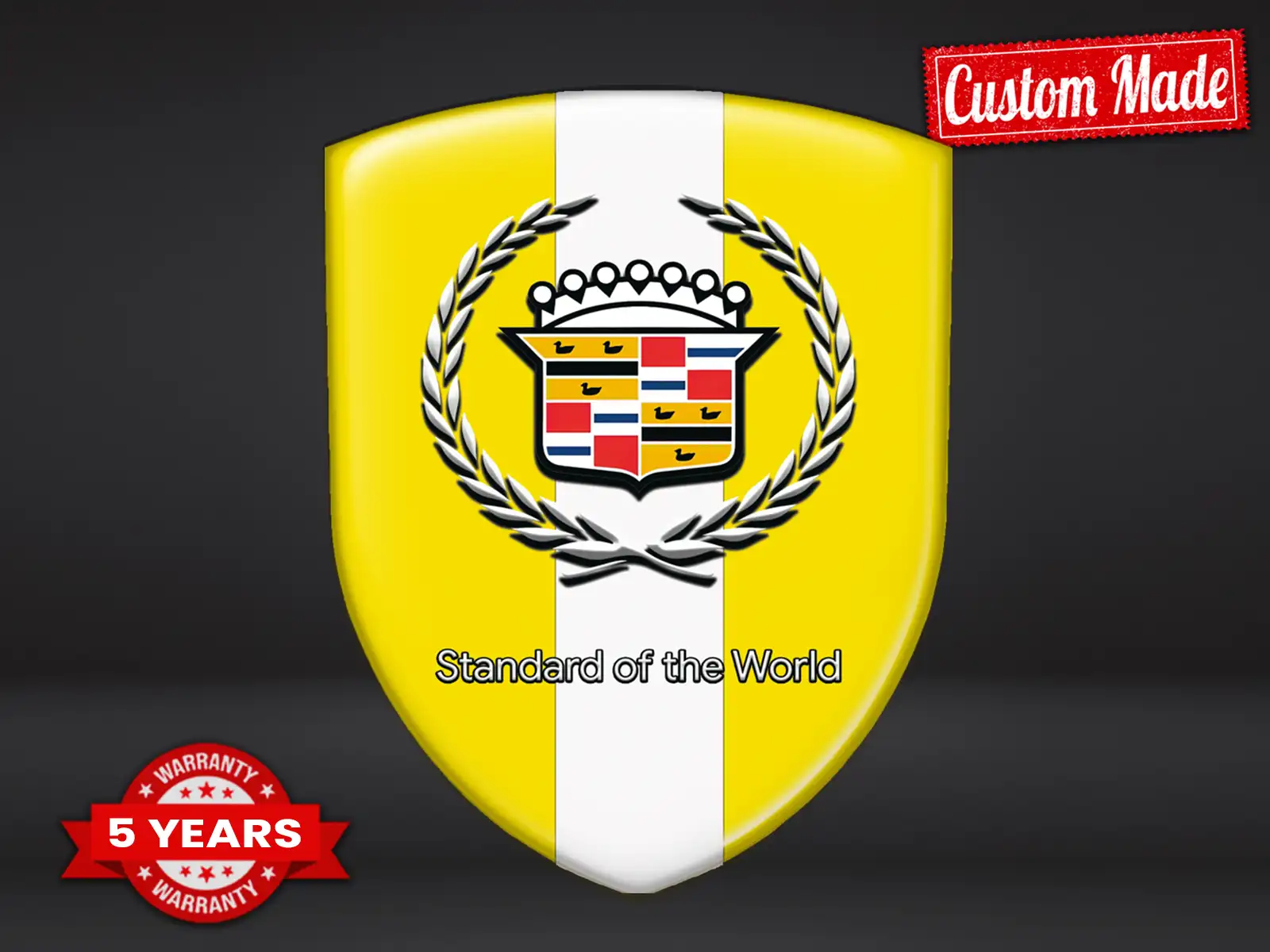 Cadillac Sticker Bombé Course Limité Logo Sport Bombé
